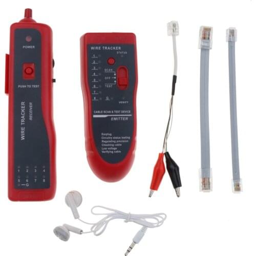 Newest RJ11 RJ45 Cat5 Cat6 Telephone Wire Tracker Tracer Toner Ethernet LAN Network Cable Tester Detector Line Finder