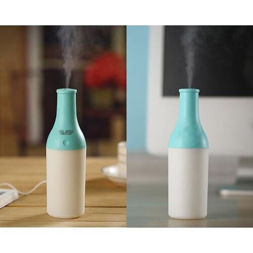 Creative Bottle Design USB Ultrasonic Humidifier Home Office Mini Aroma Diffuser LED Night Light Aromatherapy Mist Maker