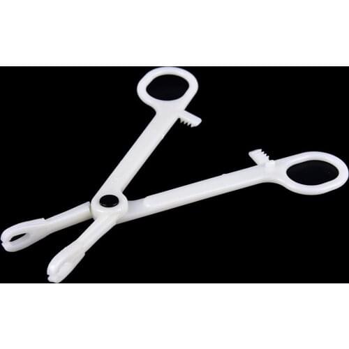 1Piece Plastic Body Piercing Clamp Tool Round Open Clamp For Piercing Nose Tongue Belly Nipple Laret Tragus Piercing Tool Set