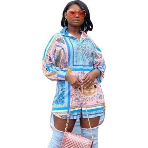 Fashion Office Lady Shirt Dress Women Loose Long Sleeve Turn-down Button Dresses 2021 Summer Blouse Working Office Long Blouses