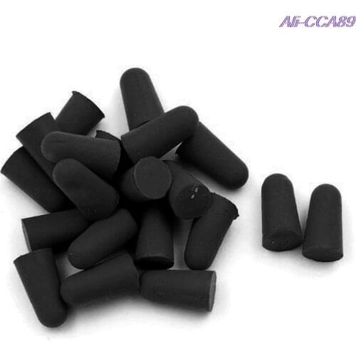 1/20PCS Black Travel Sleep Noise Prevention Earplugs Noise Reduction For Travel Sleeping Soft Tapered Foam Ear Plugs