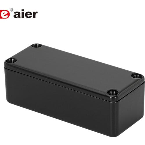 10PCS 1590A black or white small aluminium guitar pedal box