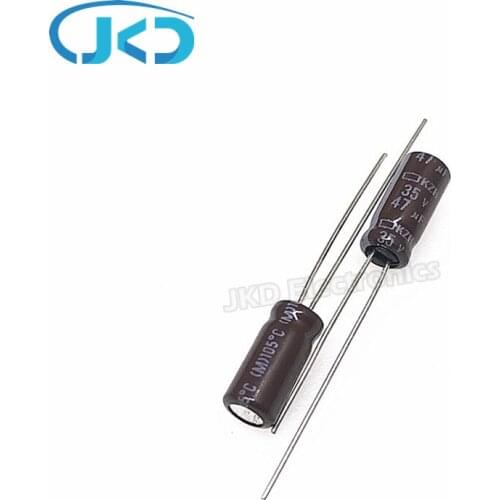 20pcs 47uF 35V NIPPON NCC KZH Series 5*11mm 35V47uF Aluminum Electrolytic Capacitor NIPPON CHEMI CON 47UF 35V