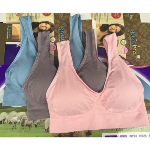 3pc/lot Womens Seamless bra with removable pads plus size 3XL underwear wireless body shaper Push Up