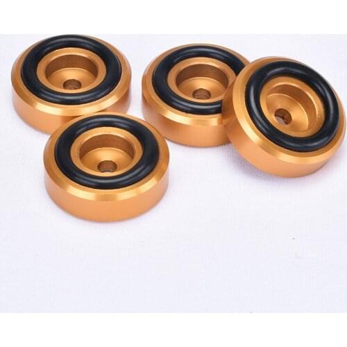 4pcs rubber ring damping aluminum machine foot diameter 30mm height 11mm