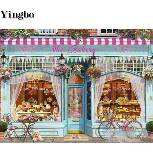 Bakery Shop Diy 5d diamond painting full square round diamond mosaic rhinestones pictures Diamond embroidery Flowers Bicycle art