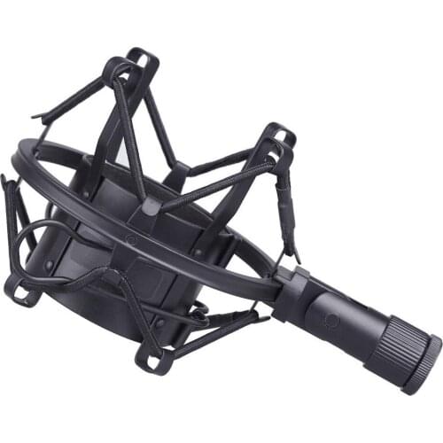 HOT-miniphone Shock Mount 50MM For 48MM-54MM Diameter Condenser Black Microphone bracket