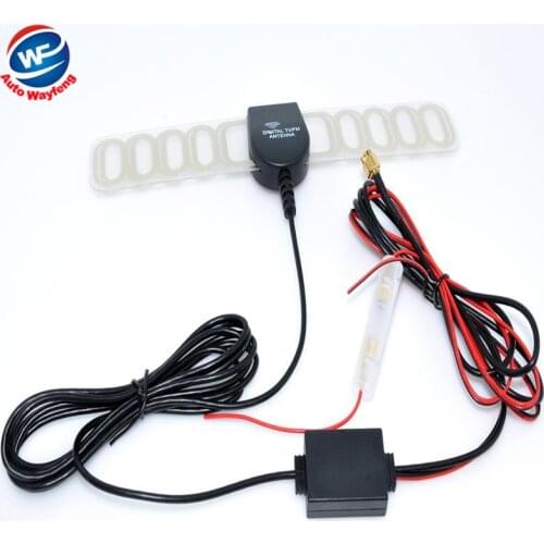 Car Digital TV Active Antenna Mobile Car Digital DVB-T ISDB-T Aerial with a Amplifier Booster Factory Selling+Free shipping