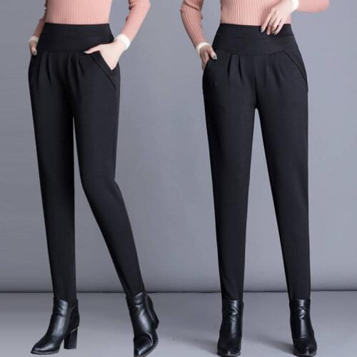 FREE SHIPPING fashion new design black color breathable Women office long formal pant