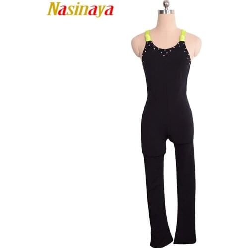 Nasinaya Figure Skating Leotard Jumpsuit For Girl Kids Women One Piece Customized Patinaje Ice Skating Costume Gymnastics 3