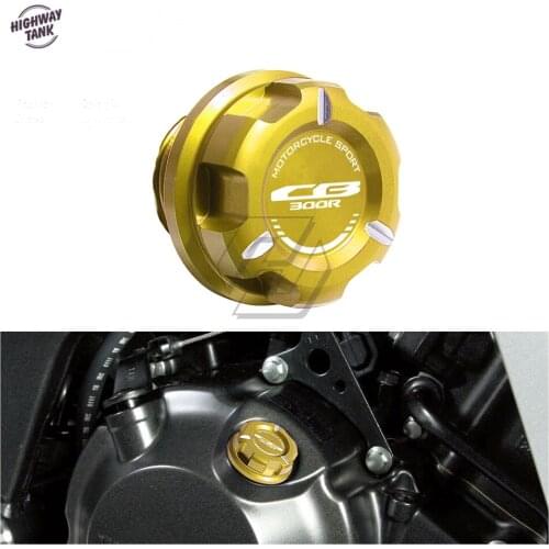 Motorcycle Engine Oil Cap Bolt Screw Filler Cover Case for Honda CB300R Neo Sports Cafe 2015 Later