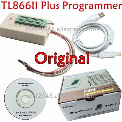 Newest version XGecu TL866II Plus usb universal programmer Russia software Minipro TL866 TL866CS / AFlash EPROM NAND programmer