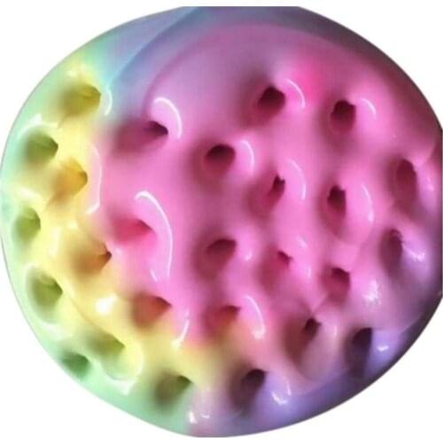 Fluffy Rainbow Slime Putty Mud Clay Plasticine Sludge Stress Relief Kids Toys