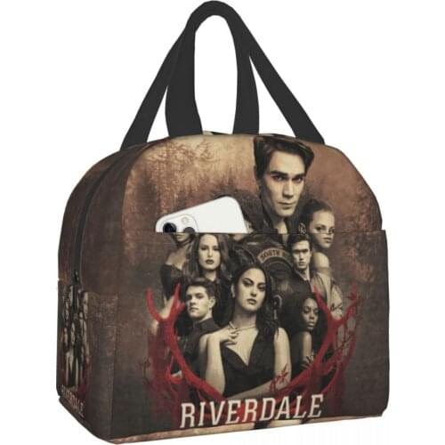 Riverdale Functional Pattern Cooler Lunch Box Riverdale Portable Lunch Bag Thermal Food Picnic Lunch Bags For Women Kids