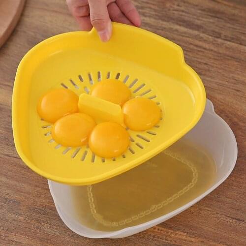 Egg Yolk Separator Egg White Separator White Filter Separation Egg Divider Dining Bar Egg Tools Kitchen Baking Tools Gadget Sets