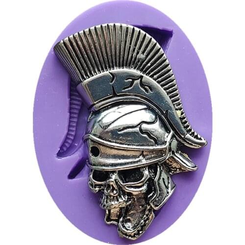 Soldier Skull Cake Silicone Molds Musical Instrument Halloween Fondant Cake Decorating Tools Candy Chocolate Gumpaste Mould18166