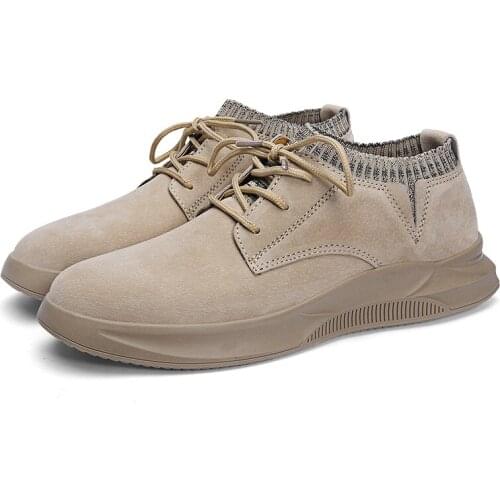 Shoe sports man deportivas herren shoes breathabl leather sommer para sport zapatillas de zapatos Fashion mannen safety summer