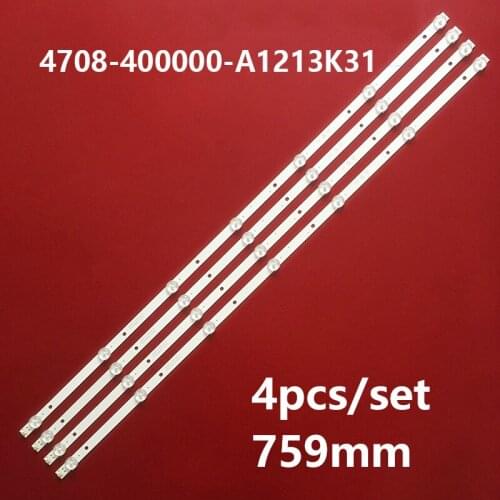Led backlight strip 7 lamp for Philips 40 '' TV 4708-400000-A1213K31 4708-400000-A1113N11 K400WD A1 40PFS5073/60 40PFF5455