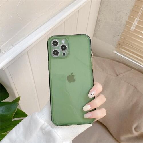 Ultra Thin Shockproof Bumper Clear Phone Case For iPhone 11 12 Mini Pro XS Max XR X 7 8 Plus SE 2020 Soft TPU Silicon Back Cover