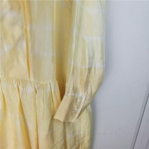 2021 Summer Women Floral Printed Mini Dress Ladies Loose Pleated Ruffled Long Sleeve Shirt Dress Female Short Robe