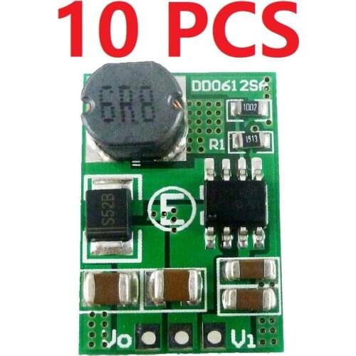 10pcs 3.5A DC-DC 3V 3.3V 3.7V 4.2V 5V to 5V 6V 9V 12V Step-up Boost Converter Voltage Regulate Power Supply Module