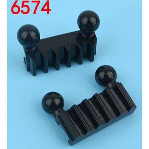 10PCS 6574 Gear Rack 1x2 with Ball Joints Building Block Bricks Accessories Compatible Assembly Parts MOC DIY Education Toys