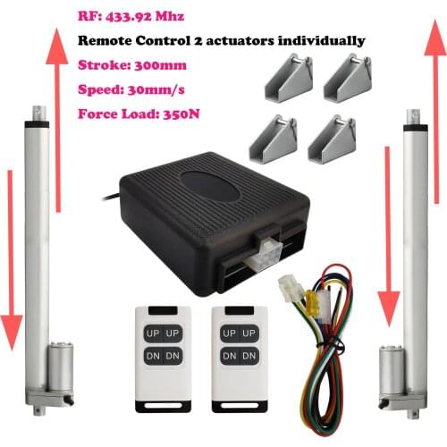 Linear actuator remote control with 2 channels Control Linear Actuators Forwards & Reverse Motor Control Box Fuse Protection