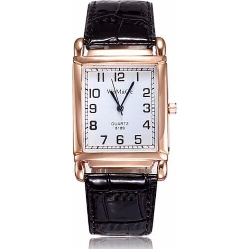 Fashion Womens Watch Luxury Brand Ladies Rectangular Casual Leather Analog Quartz Clock Gift Drop Shipping Reloj Mujer Montre