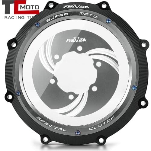 CNC Racing Clear Clutch Cover & Spring Retainer R For Yamaha V-MAX V MAX VMAX 1700 VMAX1700 2009-2020 2015 2016 2017 2018 2019
