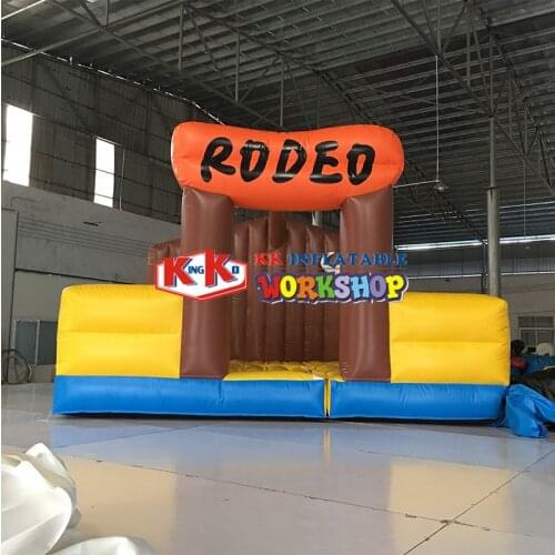 Childrens amusement park inflatable bouncer matress for mobile rodeo bull use
