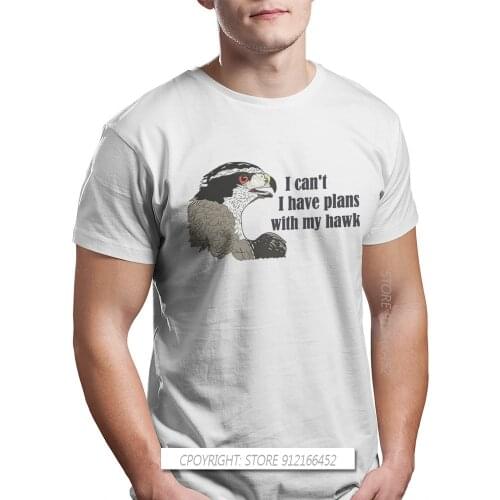 Falconry Austringer Bird TShirt For Men Goshawk Plans Basic Summer Sweatshirts T Shirt Designer Trendy Fluffy