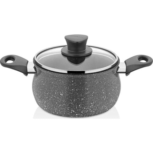 18 Cm Granite Gray Hot Pot