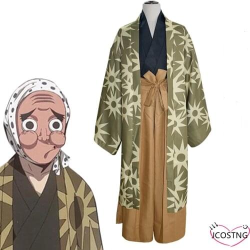 Demon Slayer: Kimetsu no Yaiba Haganezuka Hotaru Cosplay Carnaval Costume Halloween Christmas Costume Gift scarf