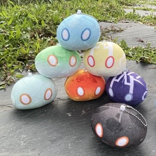 Kawaii Slime Fluffy Game Genshin Impact Slime Theme Plush Toy Slime Throw Pillow Keli Dango Toys Birthday Xmas Gift Kids Toys