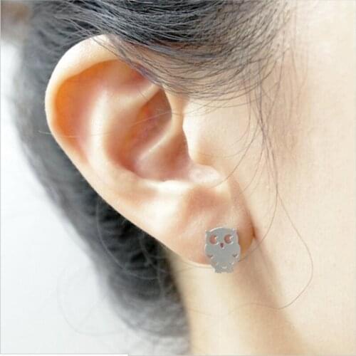 Wholesale 10 pairs/owl earrings fashion animal earrings jewelry, 3 colors. good luck