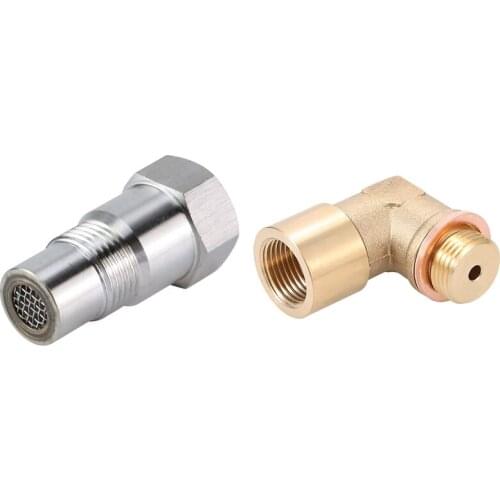 Angle 90° O2 Oxygen Sensor Extender Spacer for Decat Hydrogen with 1 Pcs Oxygen O2 Sensor Spacer Adapter