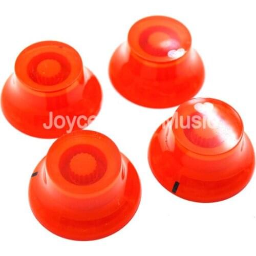 1 Set of 4pcs Niko Red Top Hat Sign Electric Guitar Knobs For LP SG Style Electric Guitar Free Shipping Wholesales