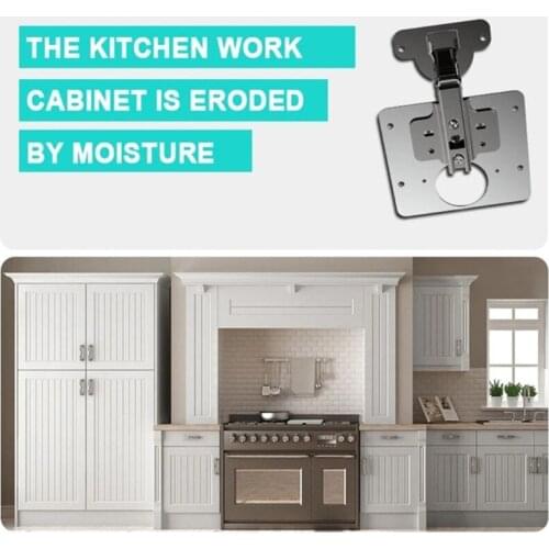 2 in1Repair Plate Kitchen Cupboard Hinges w/ Stainless Steel Screws Solid Hinge Hinge Repair Plate for Cabinet Furniture Drawer