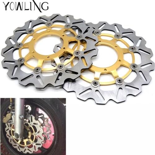 2PCS Motorcycle Accessories Aluminum Front Floating Brake Disc Rotor FOR Honda CBR1000RR CBR 1000 RR CBR1000 RR 2004-2005