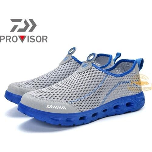 2021 DAIWA Fishing Shoes Mens Outdoor Sports Travel Wading Shoes Fishing Breathable Anti-Slippery Shoes Large Size Shoes 39-48