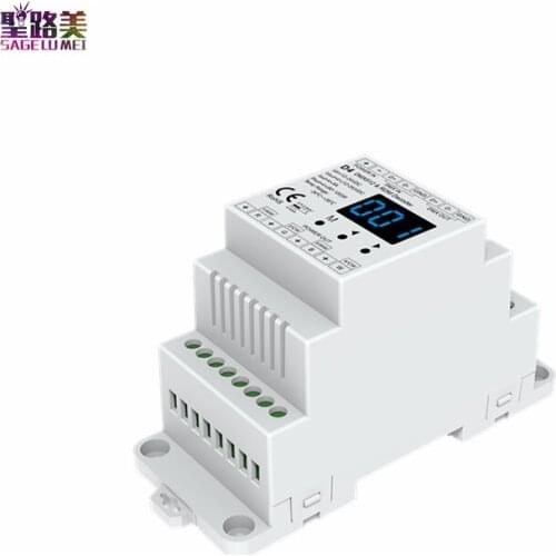 4CH*5A 5-24VDC CV DMX Decoder D4 4Ch Digital Tube Display Guide DMX512 PWM Constant Voltage Decoder D4 Project DMX512 Decoder