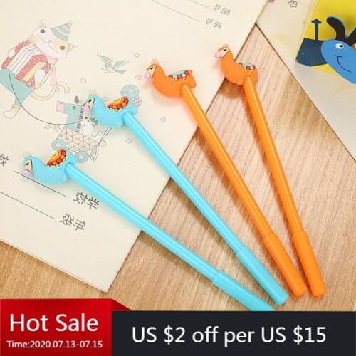 40 Pcs Creative Camel Neutral Pen Cute Cartoon Learning Stationery Office Supplies Water-based Pen cute stationary for school