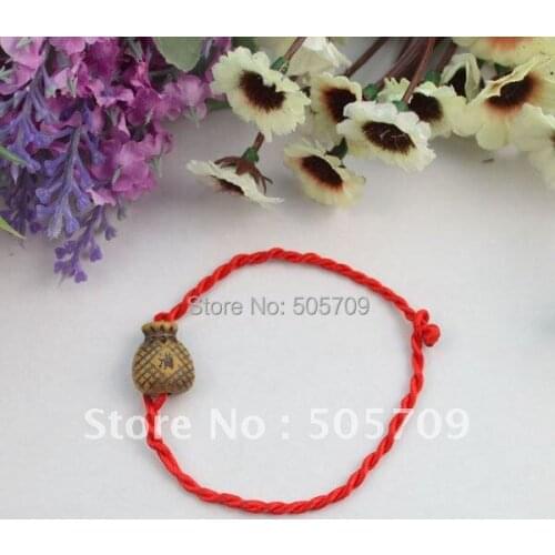 48PCS Wine Pot Red Chinese Lucky Bracelets Free Shipping #22115