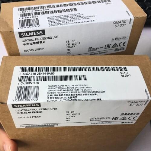 6ES7315-2EH14-0AB0 S7-300CPU module 315-2DP central processing unit 6ES7 315-2EH14-0AB0