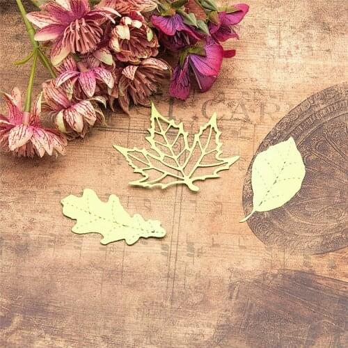 8.5x8.5cm maple leaf Scrapbooking DIY Embossing Mothers Day paper dies cutting dies carbon steel cutter Metal die cards