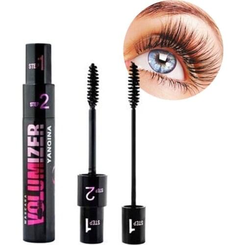 Brand 4D Fiber Mascara Black Eye Curling Eyelash Double 1+2 Mascara Rimel Waterproof Full Express Mascaras De Cilios Makeup Tool