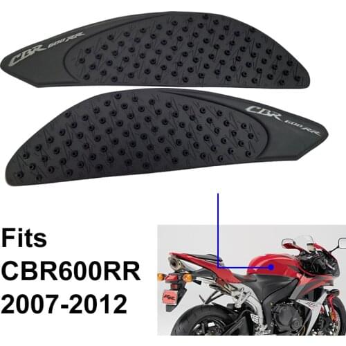 For Honda CBR600RR 2007 2008 2009 2010 2011 2012 Fuel Gas Tank Side Protection Knee Grip Traction Pads Decals CBR600 CBR 600 RR