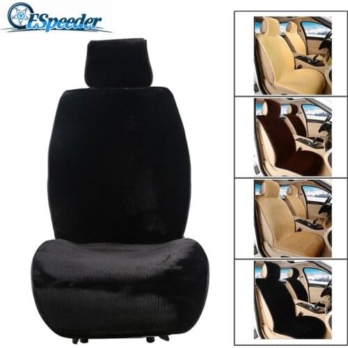 ESPEEDER Car Seat Cover Plush Car Pad Seat Covers Winter Car Cushion Cover Car Seat Cushion Pad Universal Interior Accessories
