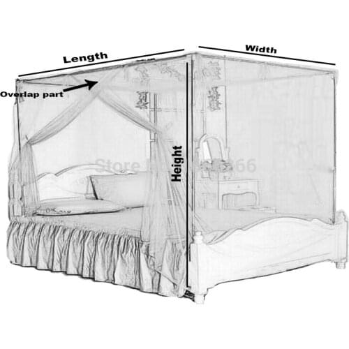 Factory Square Mosquito Net Bed Canopy 007