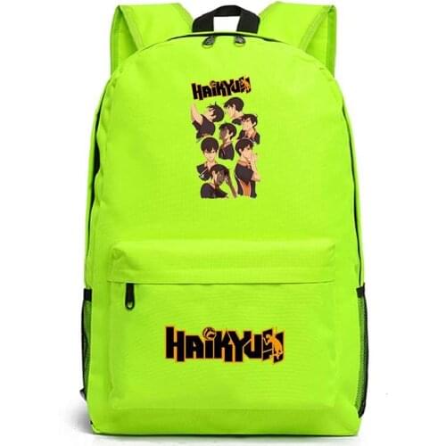 Haikyuu Bagpack Mochilas Bags Designer Kawaii Laptop Girls School Bags Sac A Dos Canvas Backpacks Women Shoulder Bags Knapsack